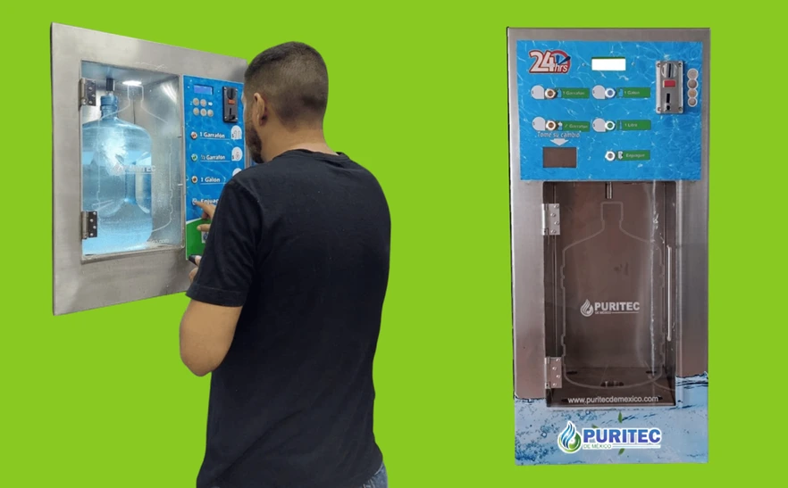 Máquina vending de agua
